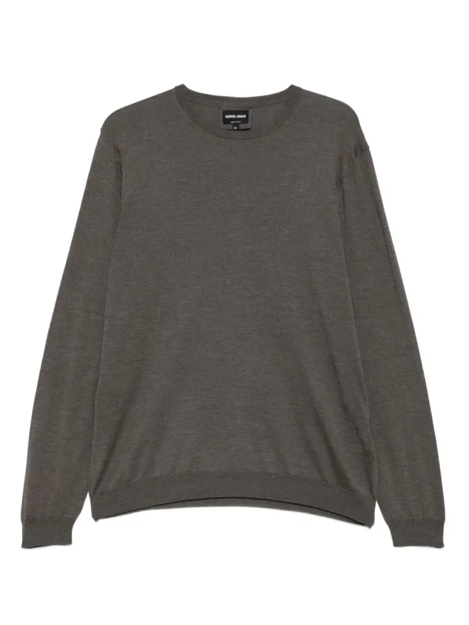 Giorgio Armani Giorgio Armani ラウンドネックセーター - グレーの商品画像