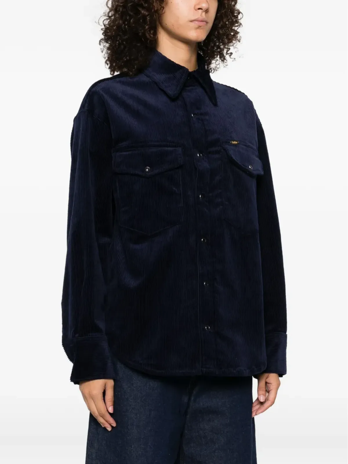 LOIS JEANS コーデュロイポケット付きシャツ - 画像3