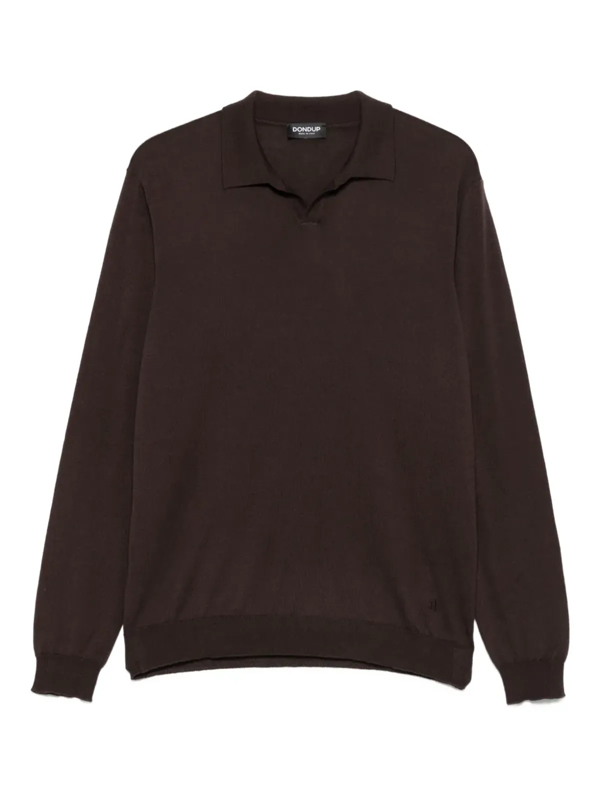 DONDUP ポロネック ウールコットン混紡セーター - 画像1