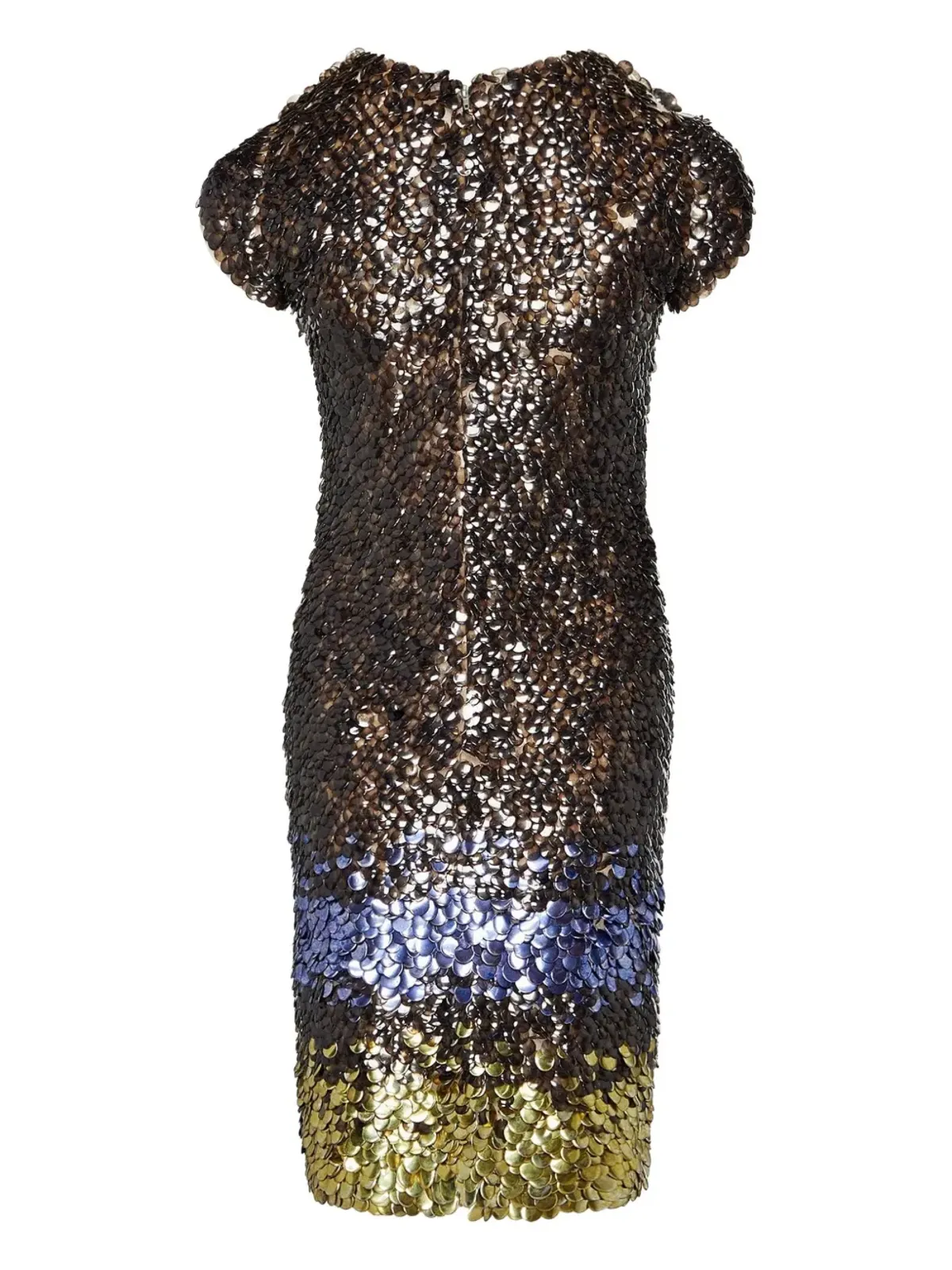 Oscar de la Renta 装飾付きの半袖ドレス - 画像2