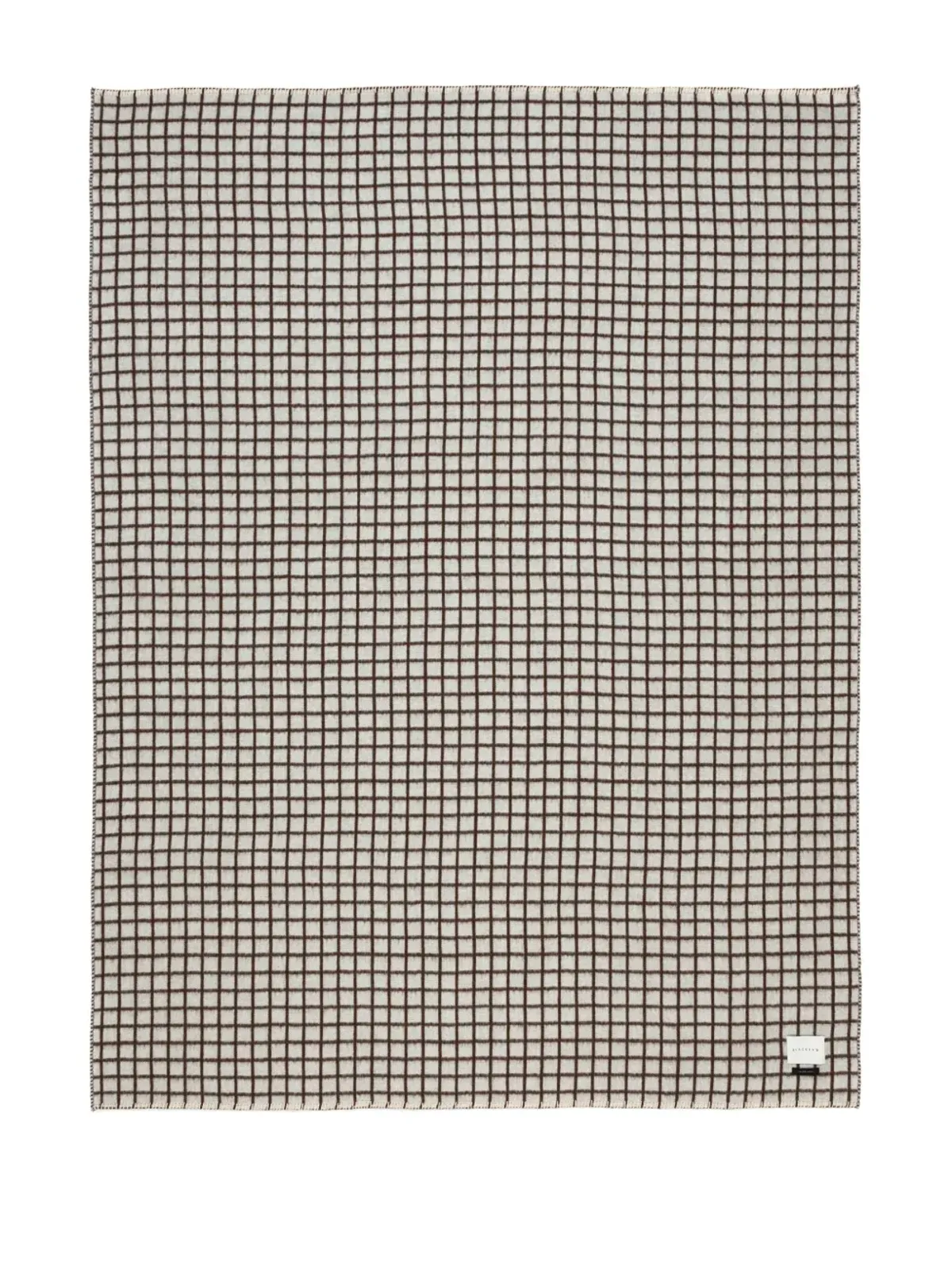 BLACKSAW grid-pattern blanket - Brown - 画像2