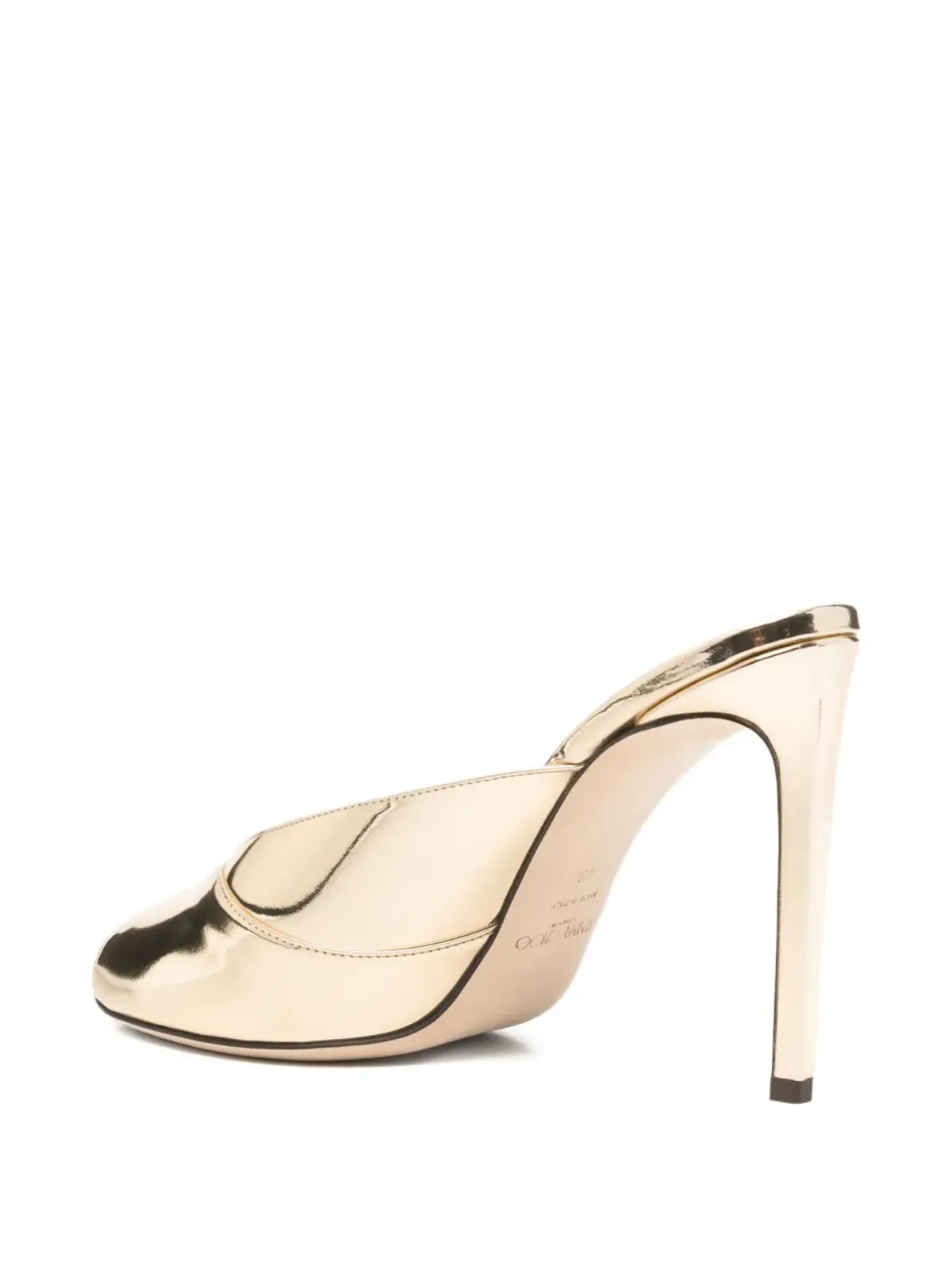 Jimmy Choo ブリジット ピープトゥー・ミュール - ゴールド - 画像3
