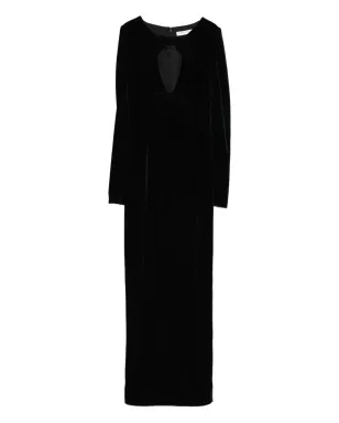 Alessandra Rich ボウディテールベルベットガウン - サムネイル1