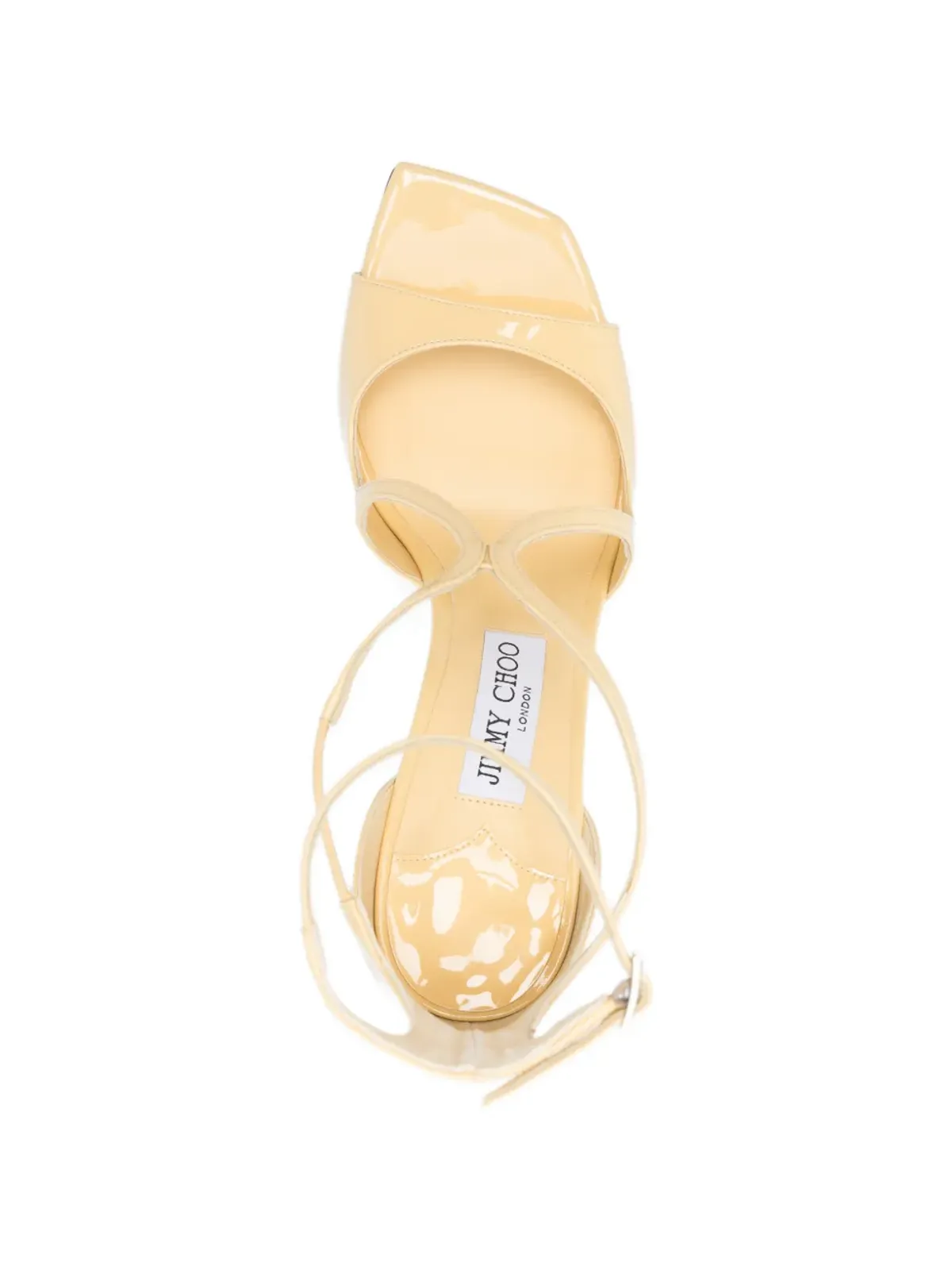 Jimmy Choo Azia レザーサンダル - イエロー - 画像4