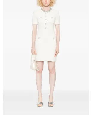 Self-Portrait エンベリッシュド ボタンディテール ミニドレス - サムネイル2