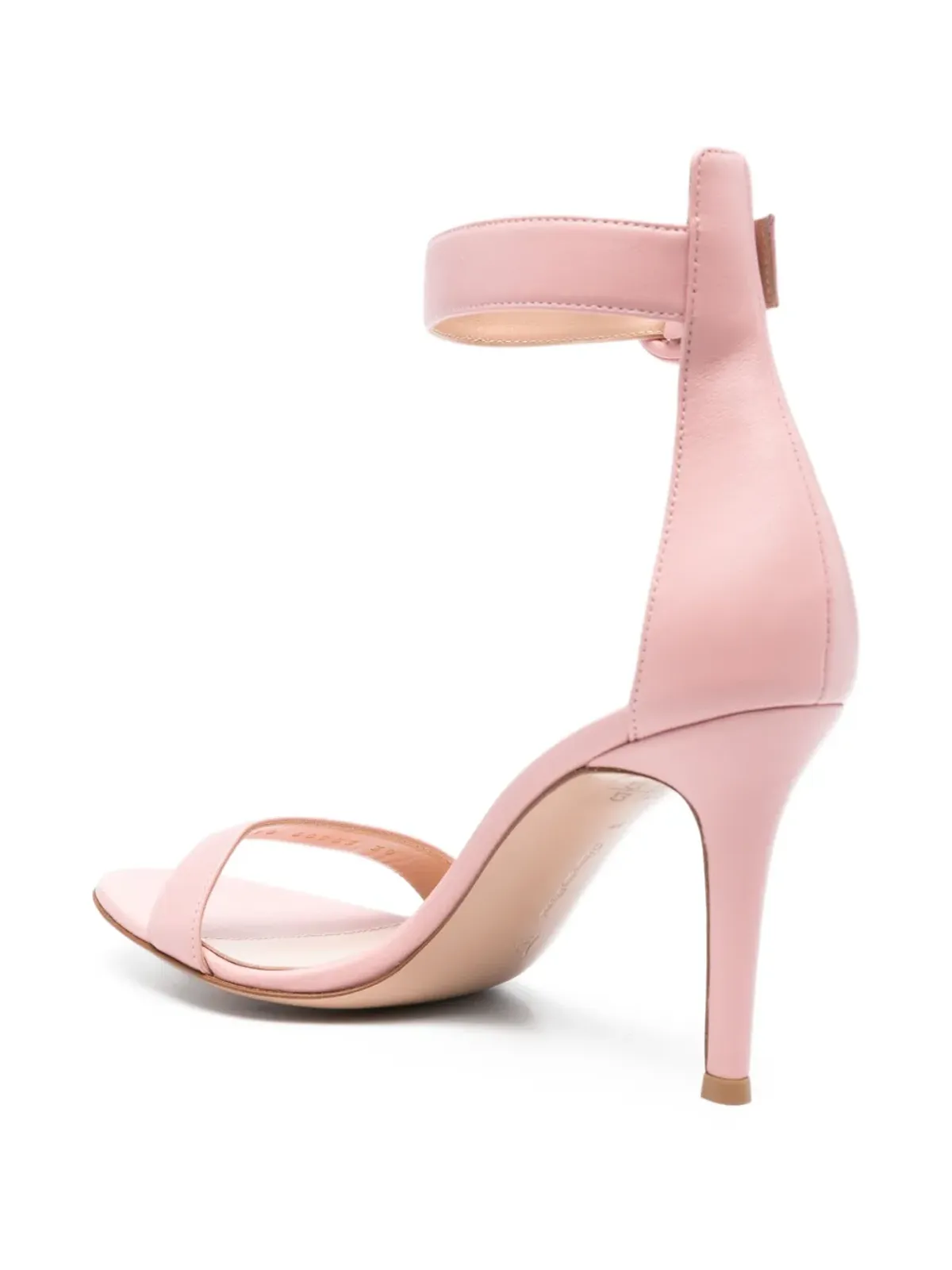 Gianvito Rossi Portofino アンクルストラップ レザー サンダル - 画像3