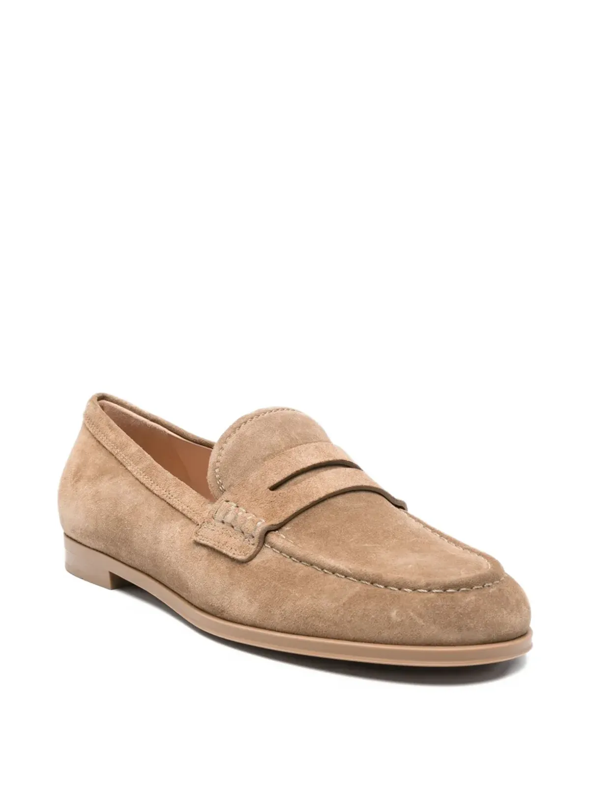 Gianvito Rossi Georgie ペニー スエード ローファー - 画像2