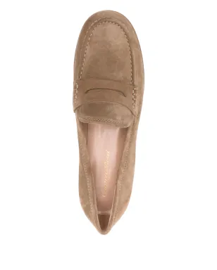 Gianvito Rossi Georgie ペニー スエード ローファー - サムネイル4