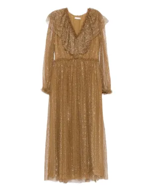 Ulla Johnson フリルネック長袖ドレス - サムネイル1