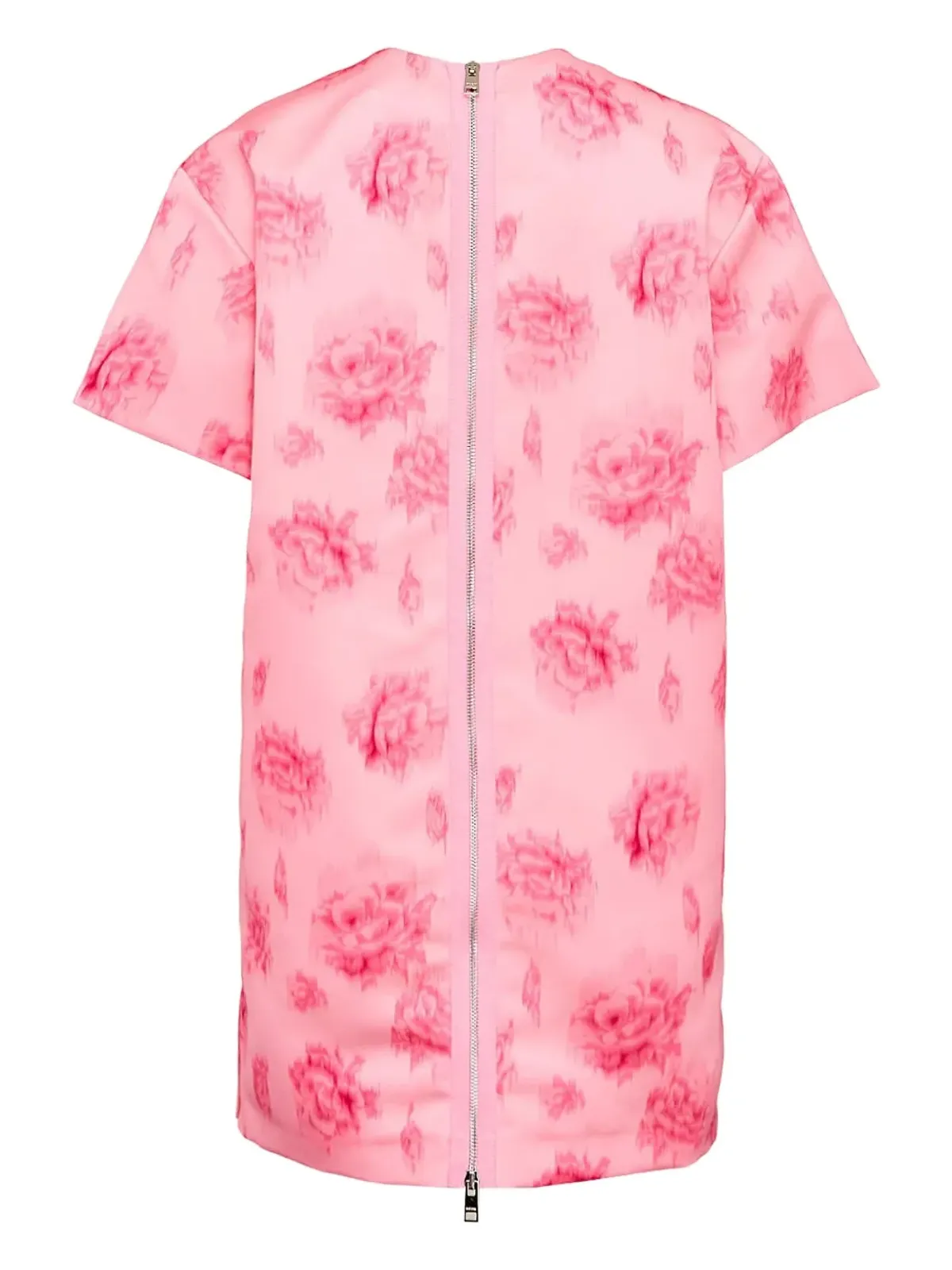 MSGM ローズプリント Tシャツドレス - ピンク - 画像2