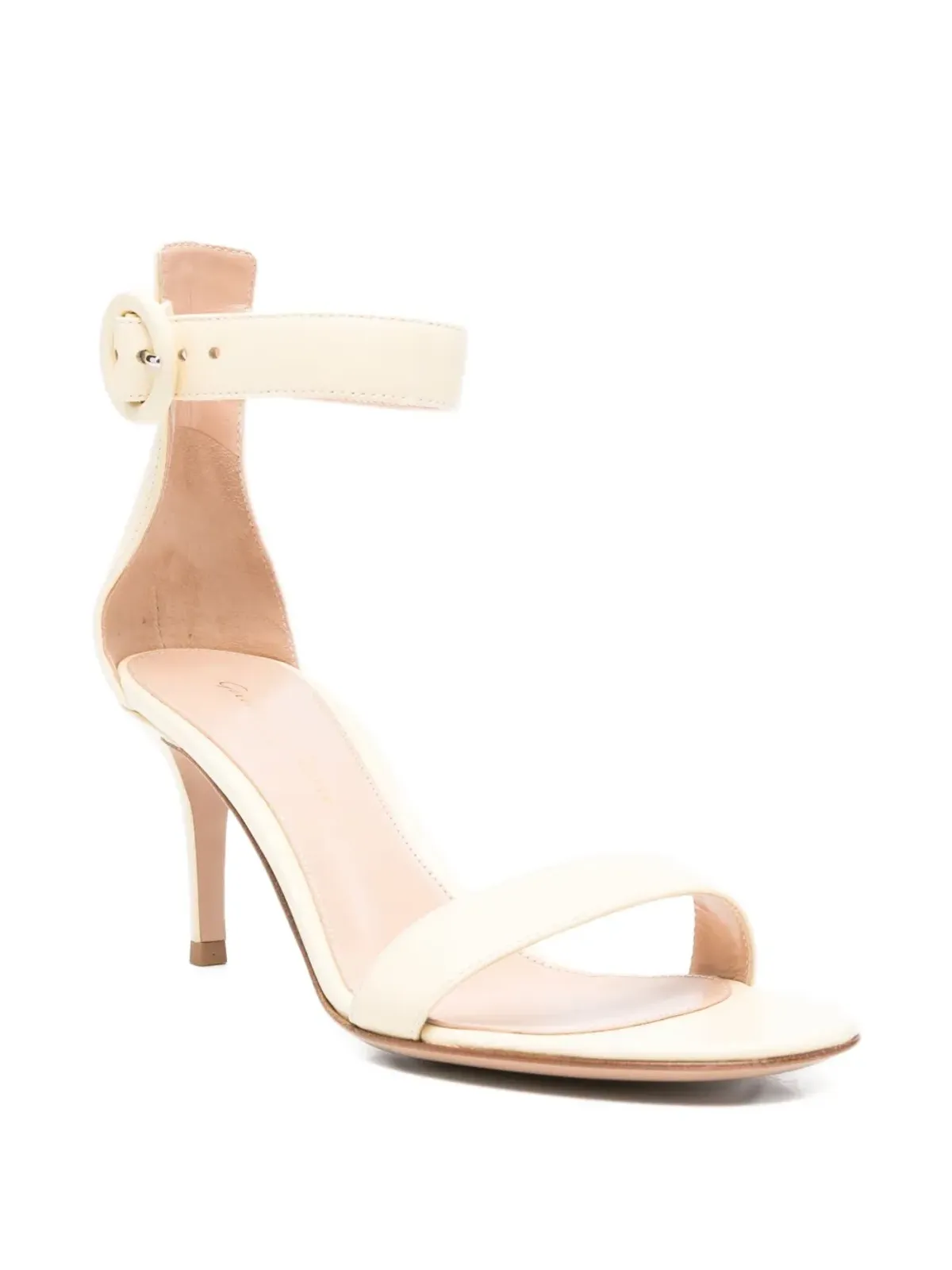 Gianvito Rossi ポルトフィーノ アンクルストラップ レザーサンダル - 画像2
