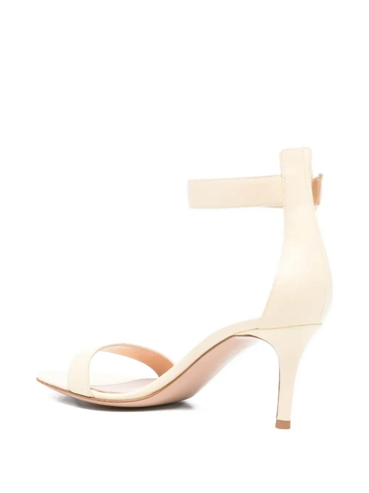 Gianvito Rossi ポルトフィーノ アンクルストラップ レザーサンダル - 画像3
