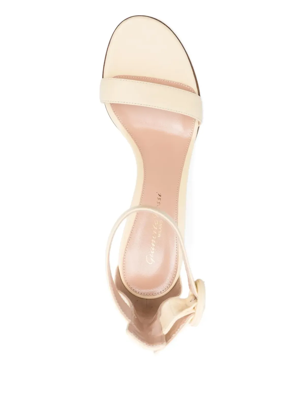 Gianvito Rossi ポルトフィーノ アンクルストラップ レザーサンダル - 画像4