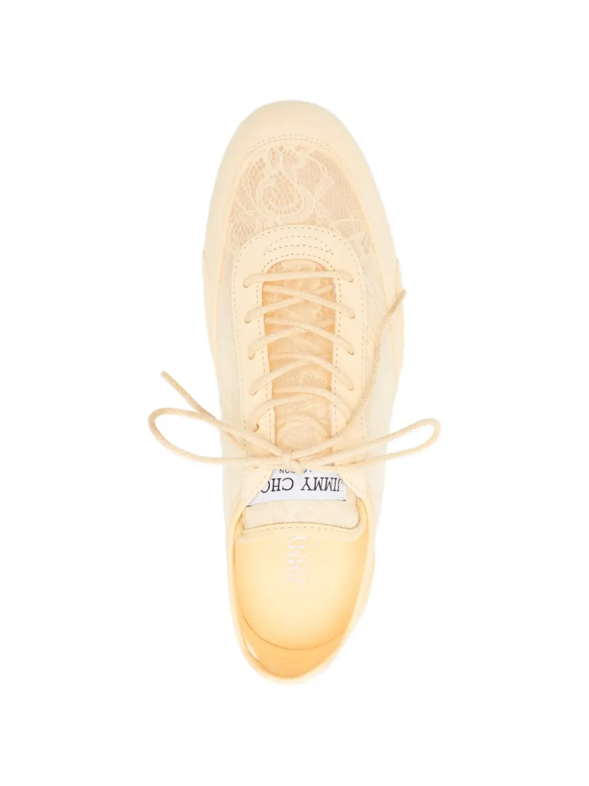 Jimmy Choo サニーエフ レースオーバーレイ ロー・トレーナー - 画像4