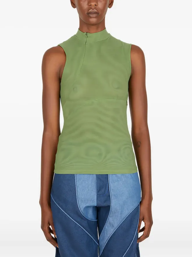 rusfrcade rusfrcade Esra モックネック ジップフロントトップの商品画像