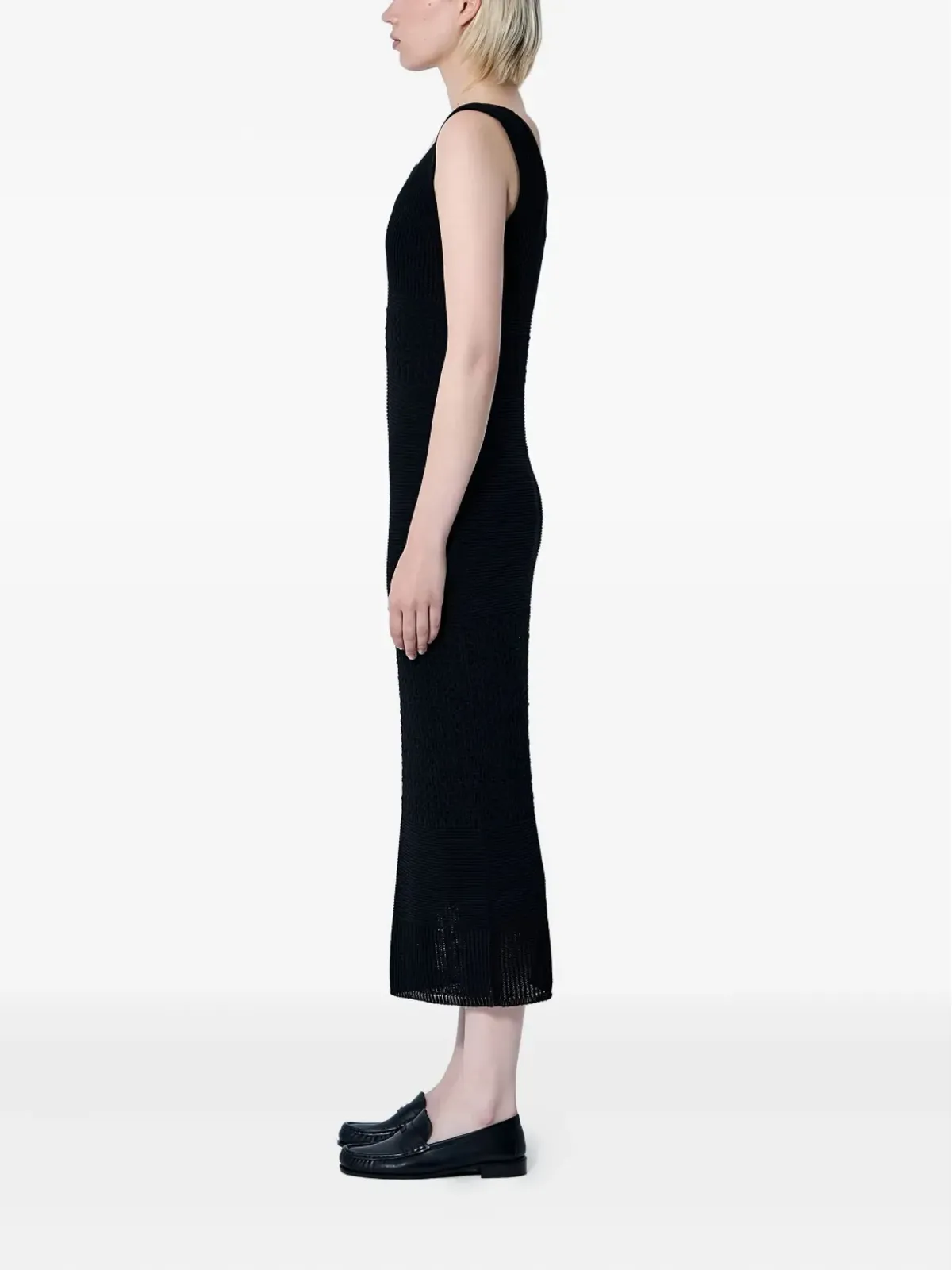 Max Mara Vネック ミディドレス - 画像3