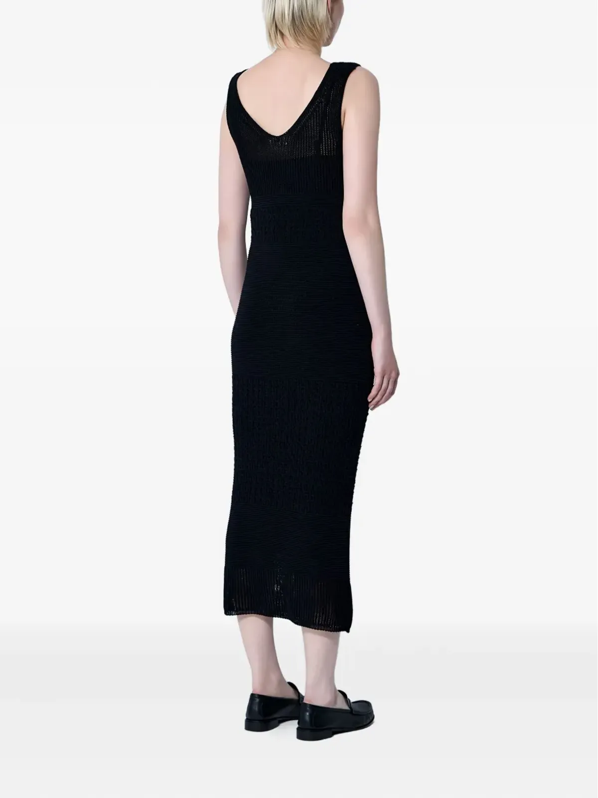 Max Mara Vネック ミディドレス - 画像4