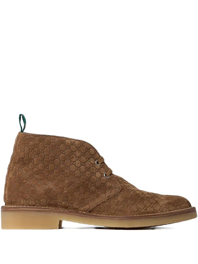 Gucci Gucci GGモノグラム レースアップブーツの商品画像