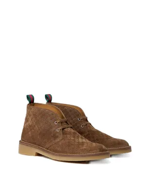 Gucci GGモノグラム レースアップブーツ - サムネイル2