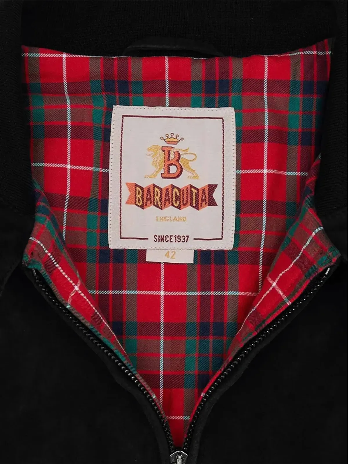Baracuta スエードジップフロントジャケット - 画像3