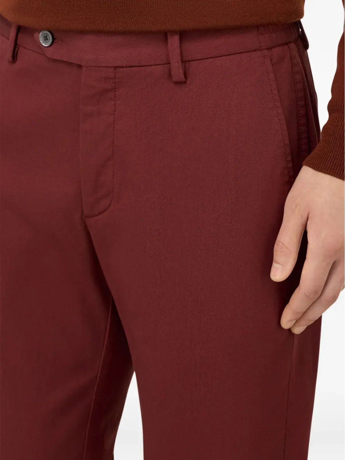 Boggi Milano ロゴパッチパンツ - レッド - 画像5