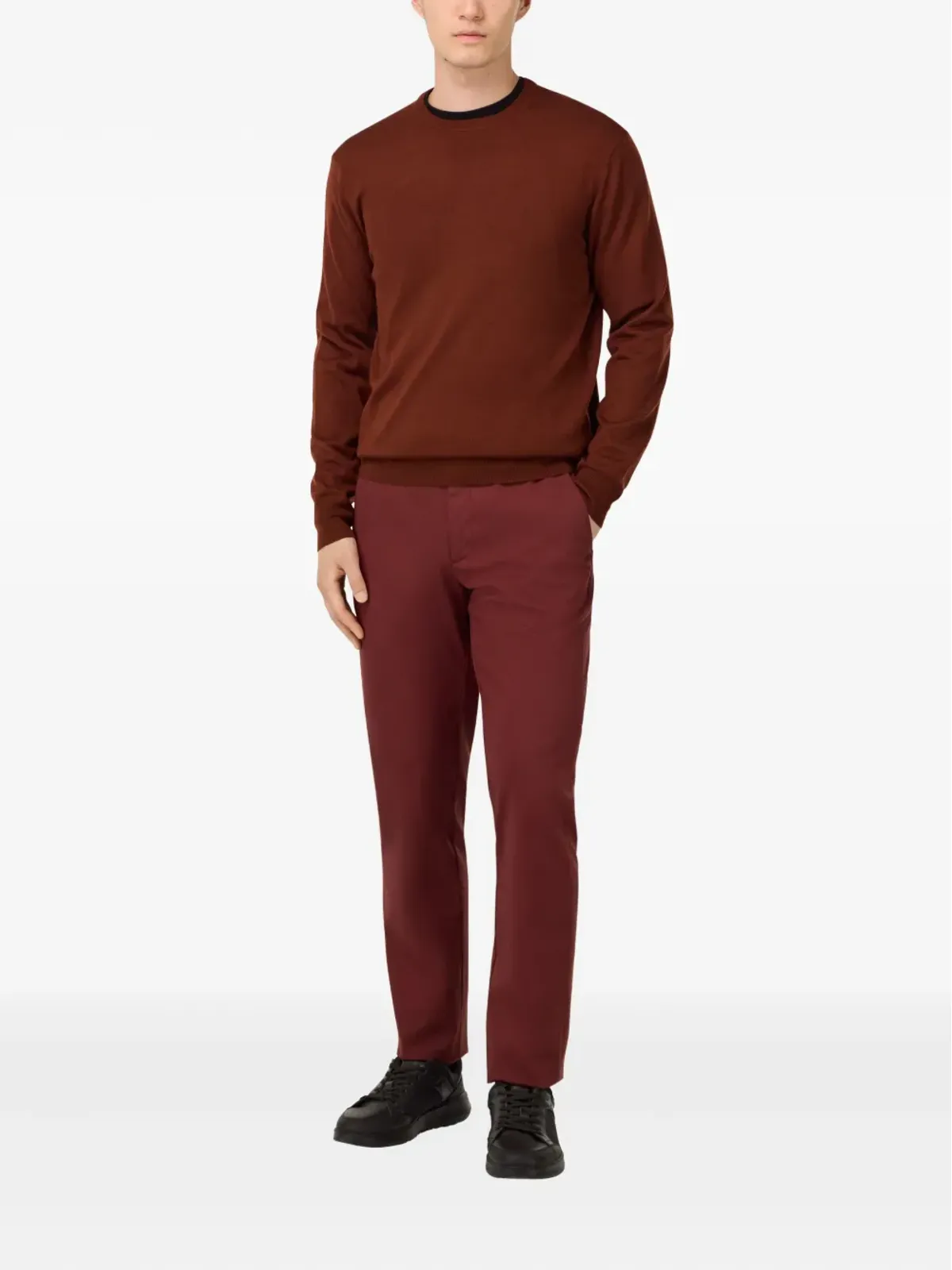 Boggi Milano ロゴパッチパンツ - レッド - 画像2