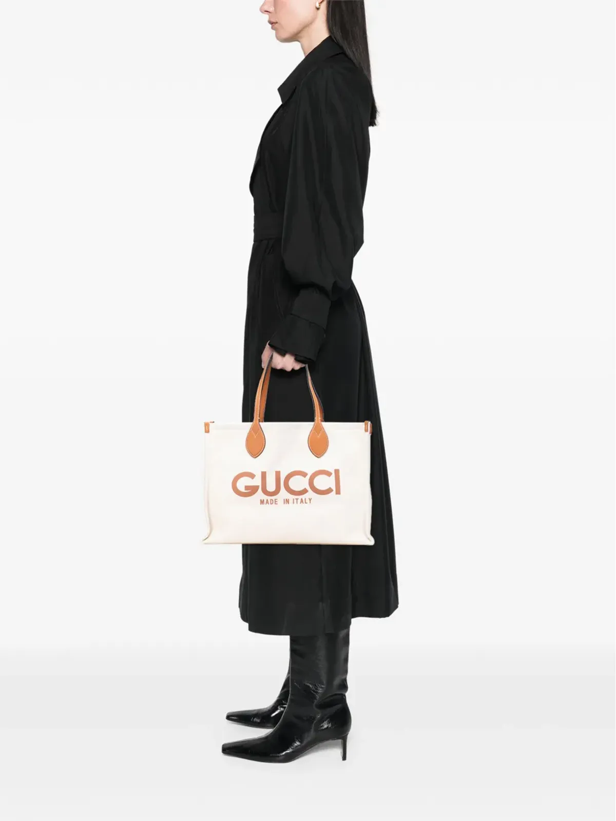 Gucci Pre-Owned キャンバス地 ロゴ トートバッグ - 画像2