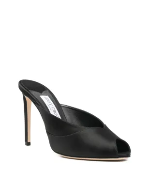 Jimmy Choo ブリジット ペープトゥ・ヒールミュール - ブラック - サムネイル2