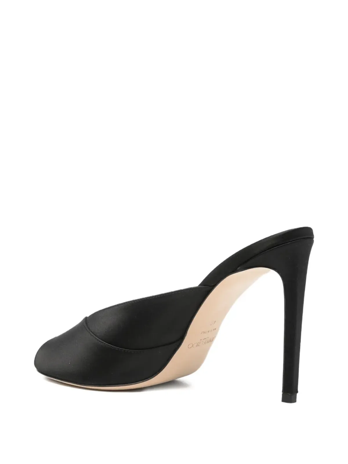 Jimmy Choo ブリジット ペープトゥ・ヒールミュール - ブラック - 画像3