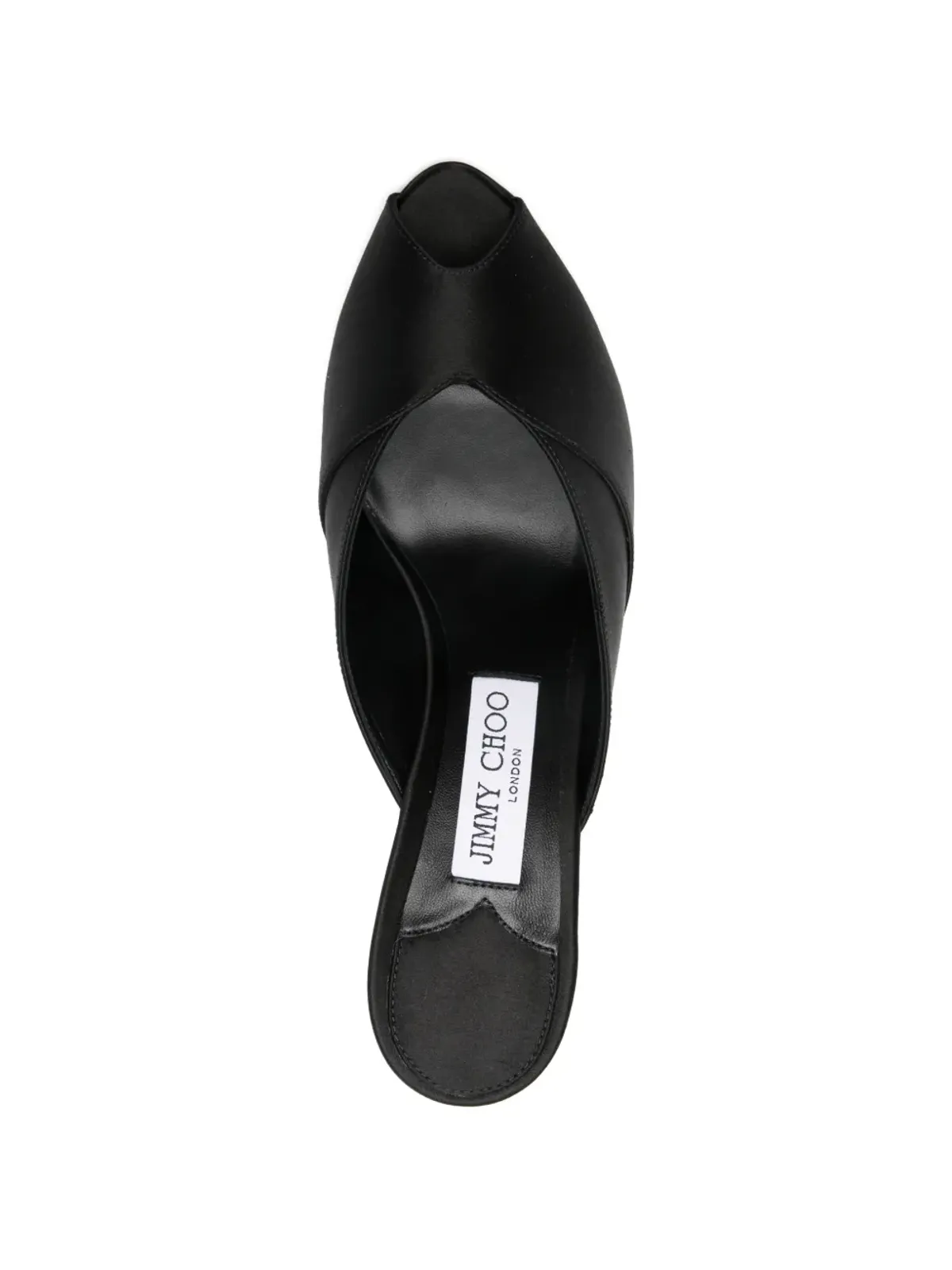 Jimmy Choo ブリジット ペープトゥ・ヒールミュール - ブラック - 画像4