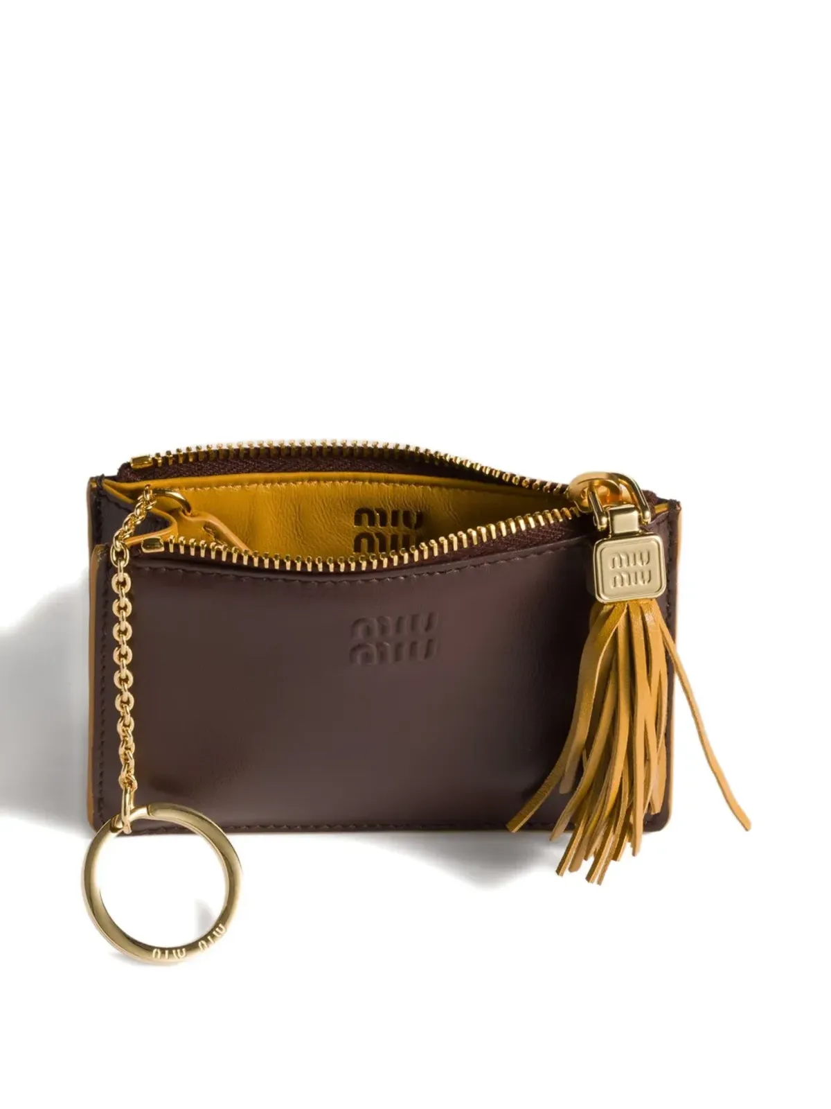 Miu Miu タッセルディテール カードホルダー - 画像3