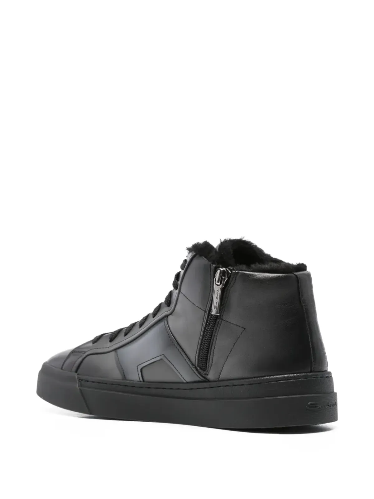 Santoni ジップファスナー付きハイトップスニーカー - 画像3