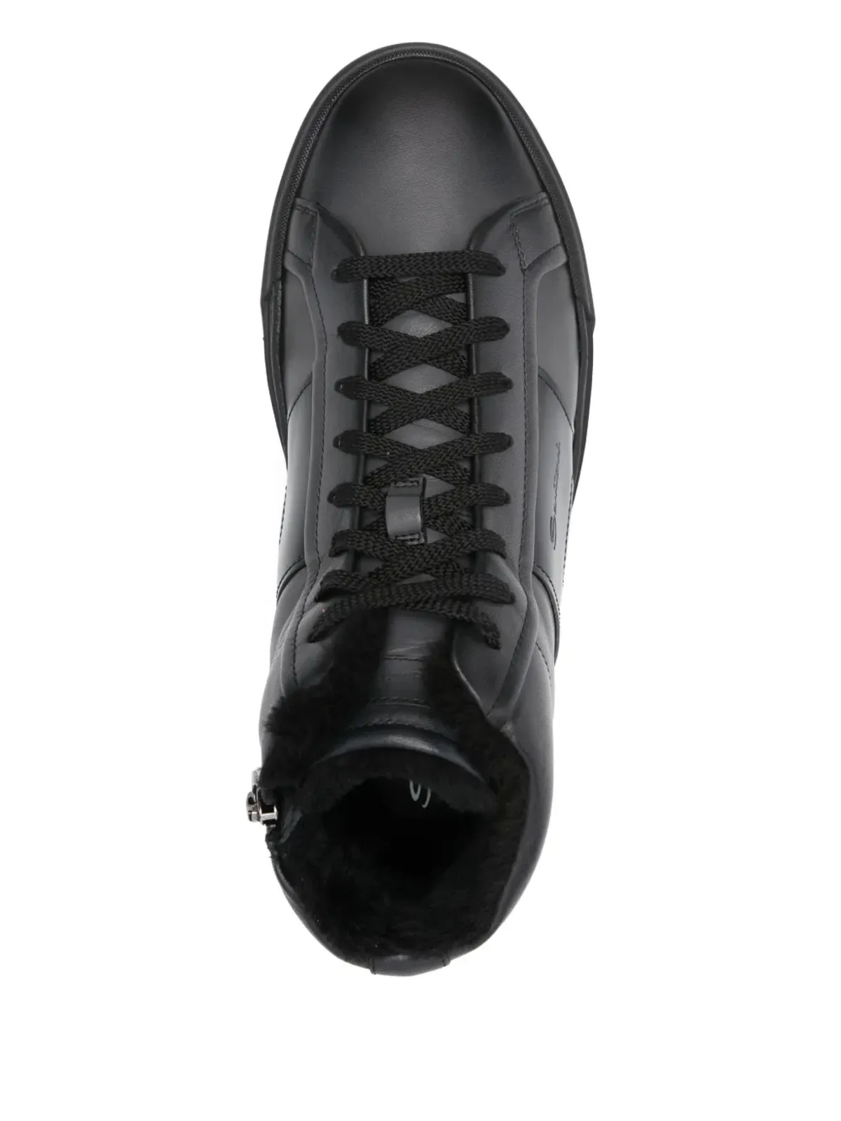 Santoni ジップファスナー付きハイトップスニーカー - 画像4