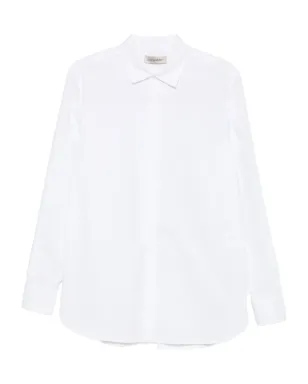 Gentry Portofino 長袖コットンシャツ - ホワイト - サムネイル1