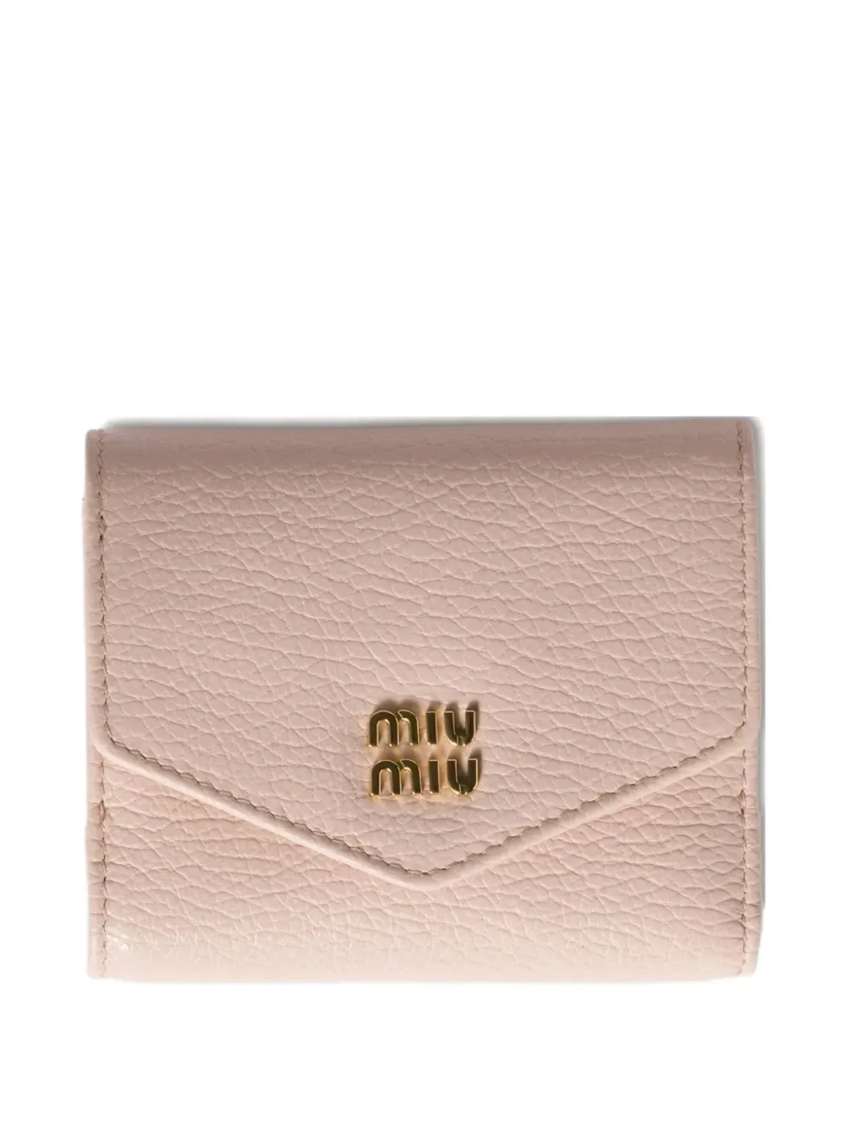 Miu Miu ロゴプレートレザー財布 - 画像1