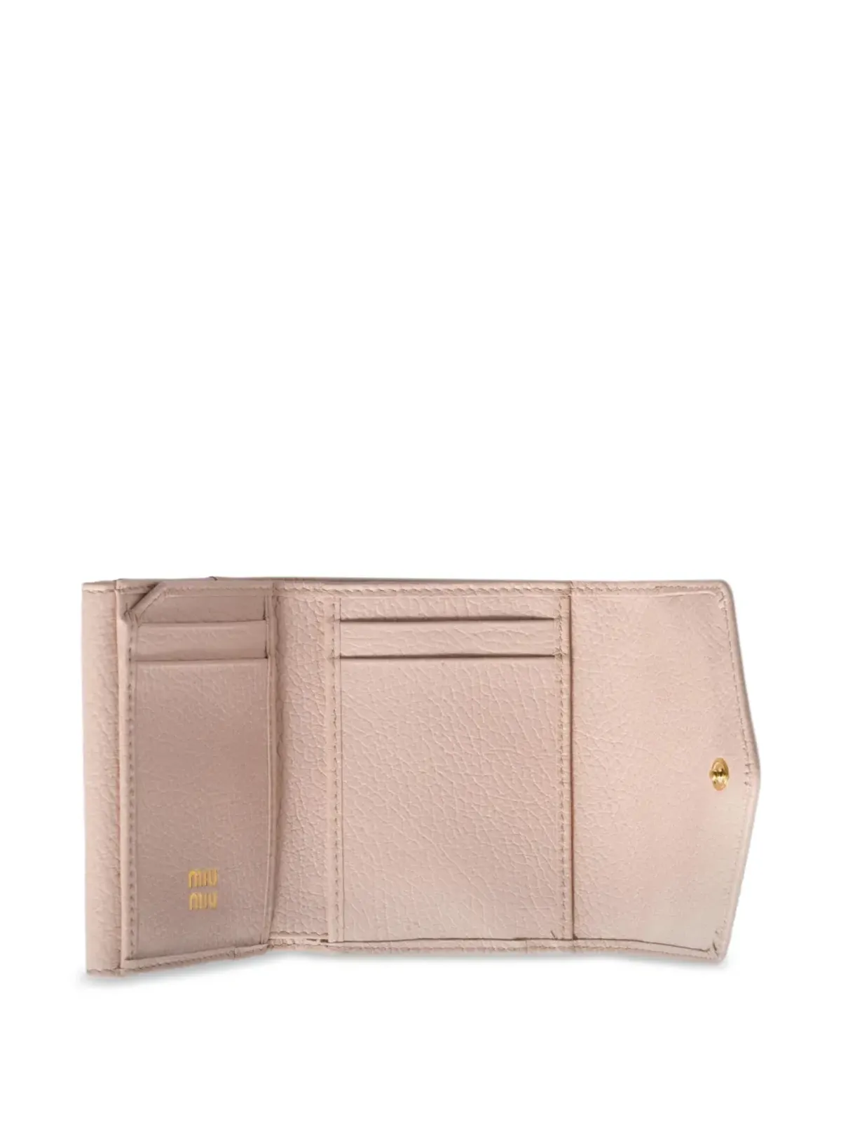 Miu Miu ロゴプレートレザー財布 - 画像4