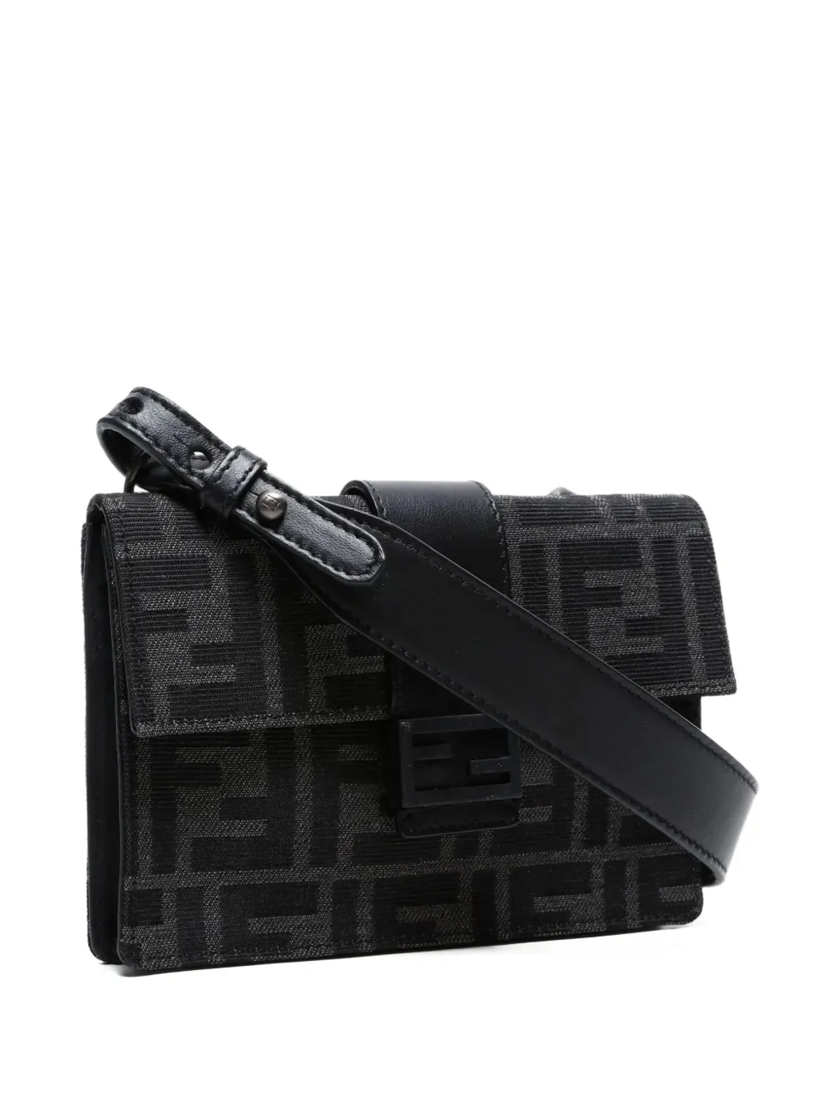 Fendi Pre-Owned ズッカ キャンバス コンバーチブル ベルトバッグ - ブラック - 画像2