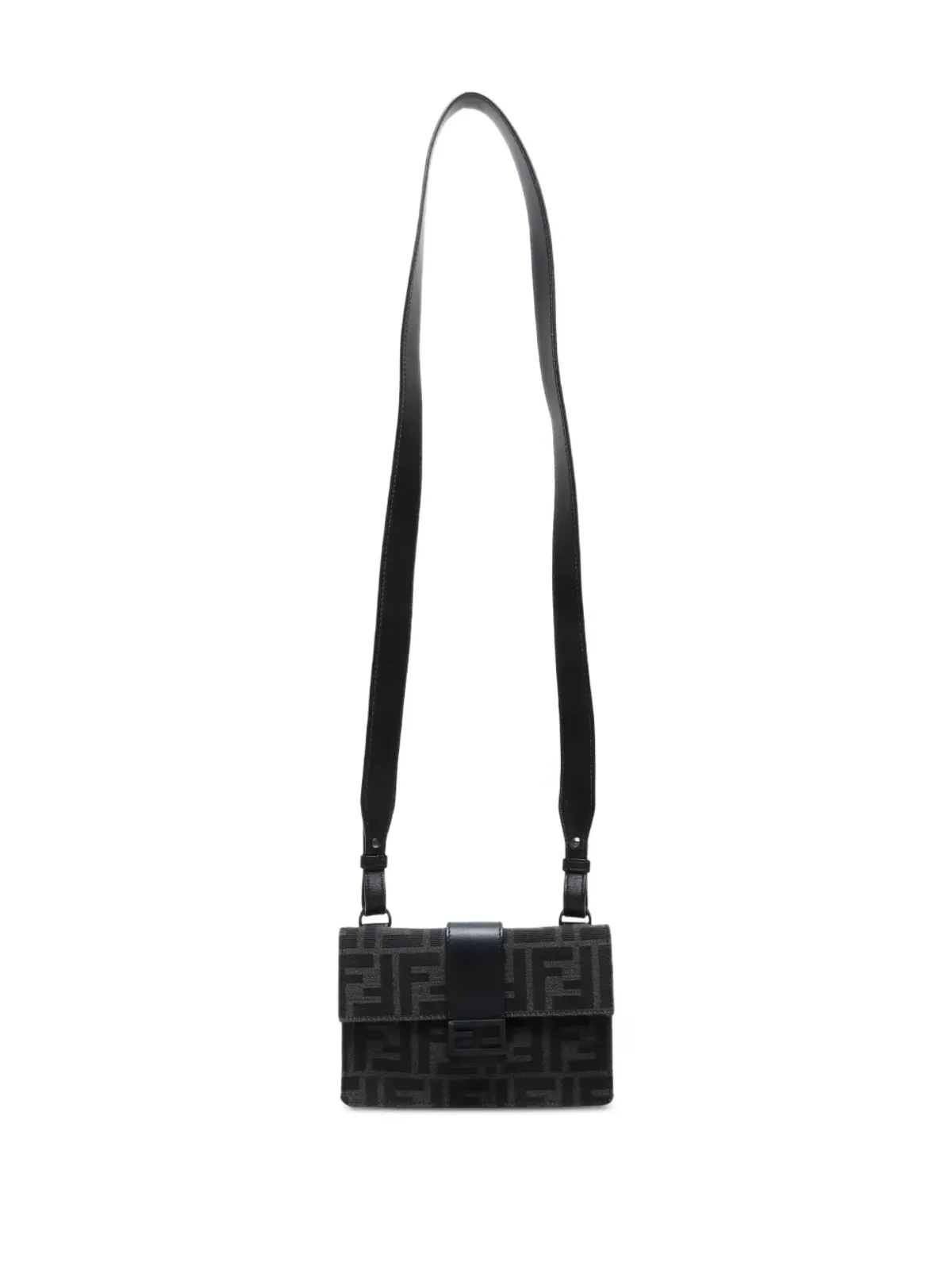 Fendi Pre-Owned ズッカ キャンバス コンバーチブル ベルトバッグ - ブラック - 画像4