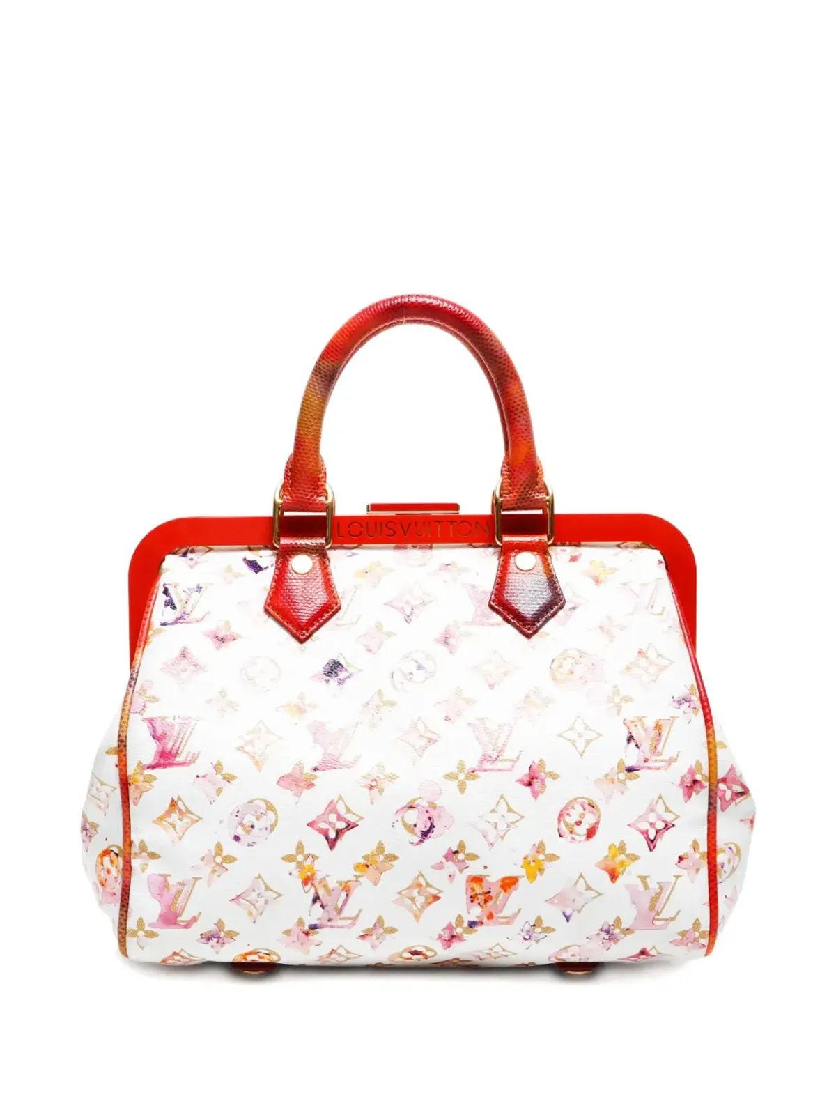 Louis Vuitton Pre-Owned リチャード・プリンス × カルング 2006 Speedy 30 モノグラム 水彩ハンドバッグ - 画像2