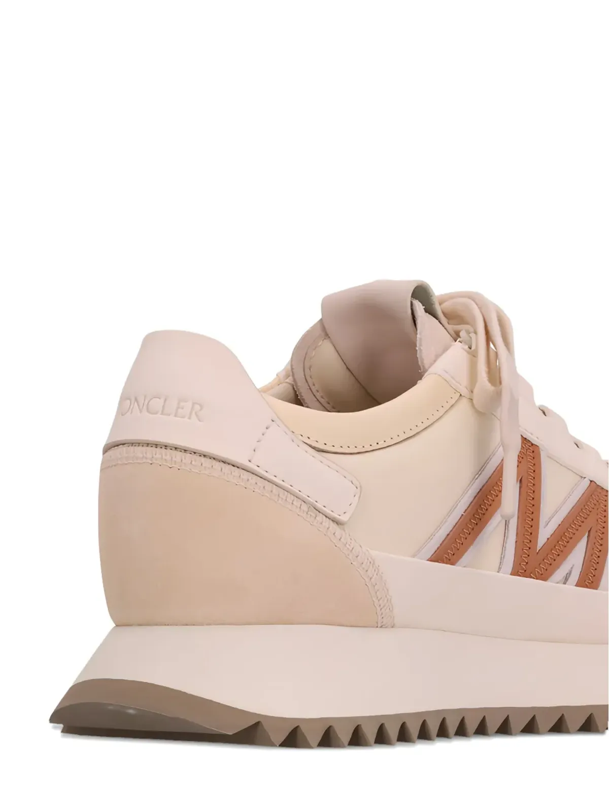 Moncler Pacey 2 ロゴディテール プラットフォームスニーカー ピンク - 画像3