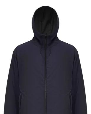 Zegna フード付きジップアップジャケット - ブルー - サムネイル4