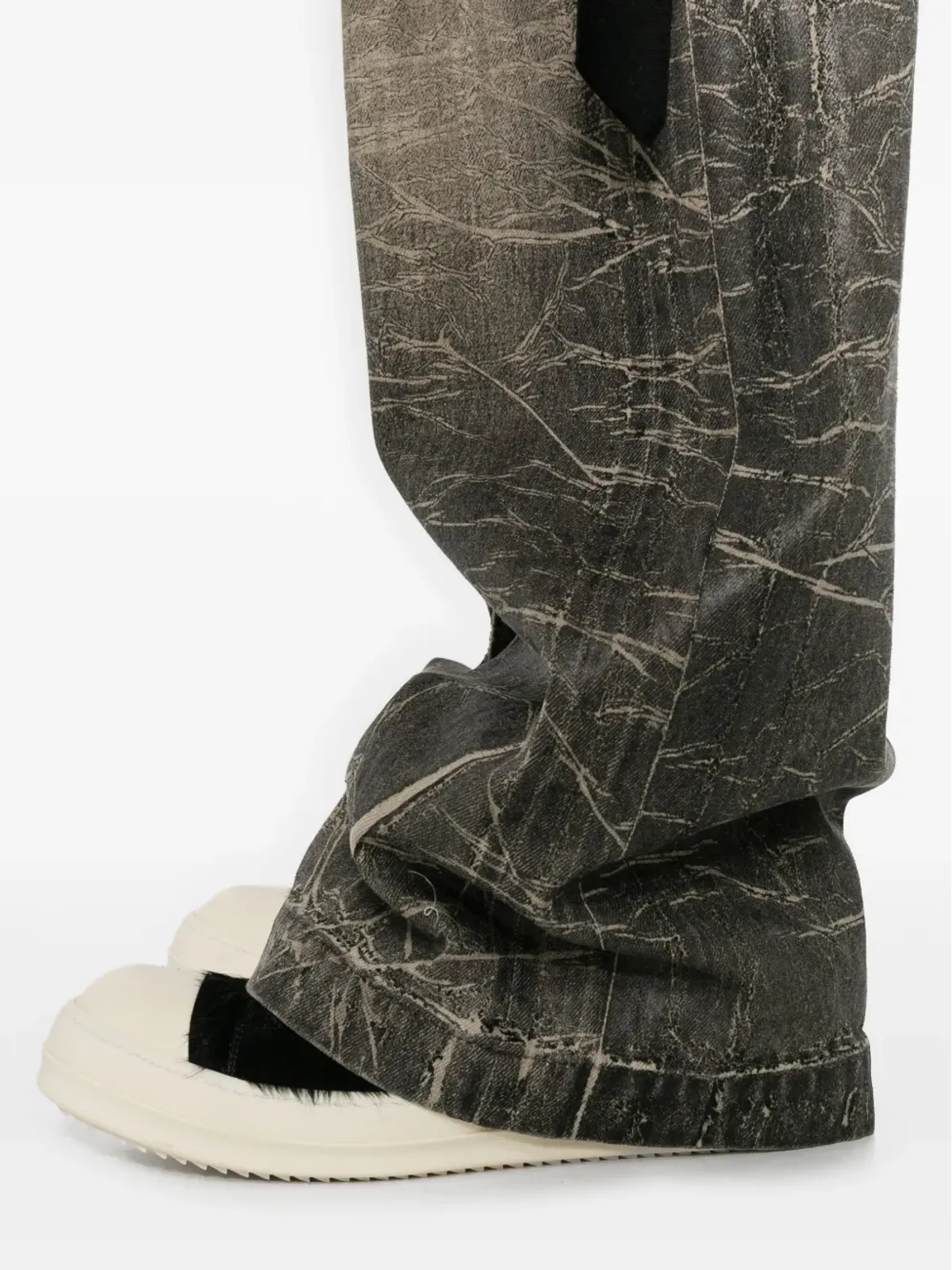 Rick Owens DRKSHDW ダメージ加工コットンジーンズ - 画像5