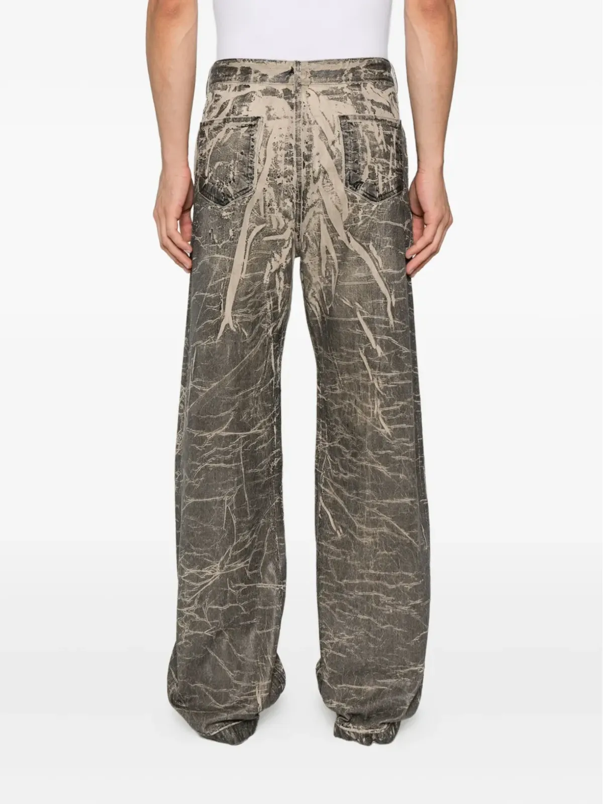 Rick Owens DRKSHDW ダメージ加工コットンジーンズ - 画像4