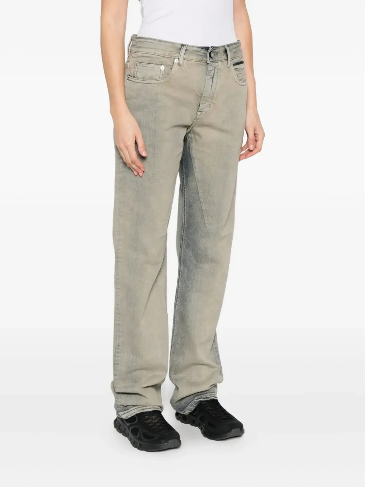 Rick Owens DRKSHDW faded jeans - Blue - 画像3