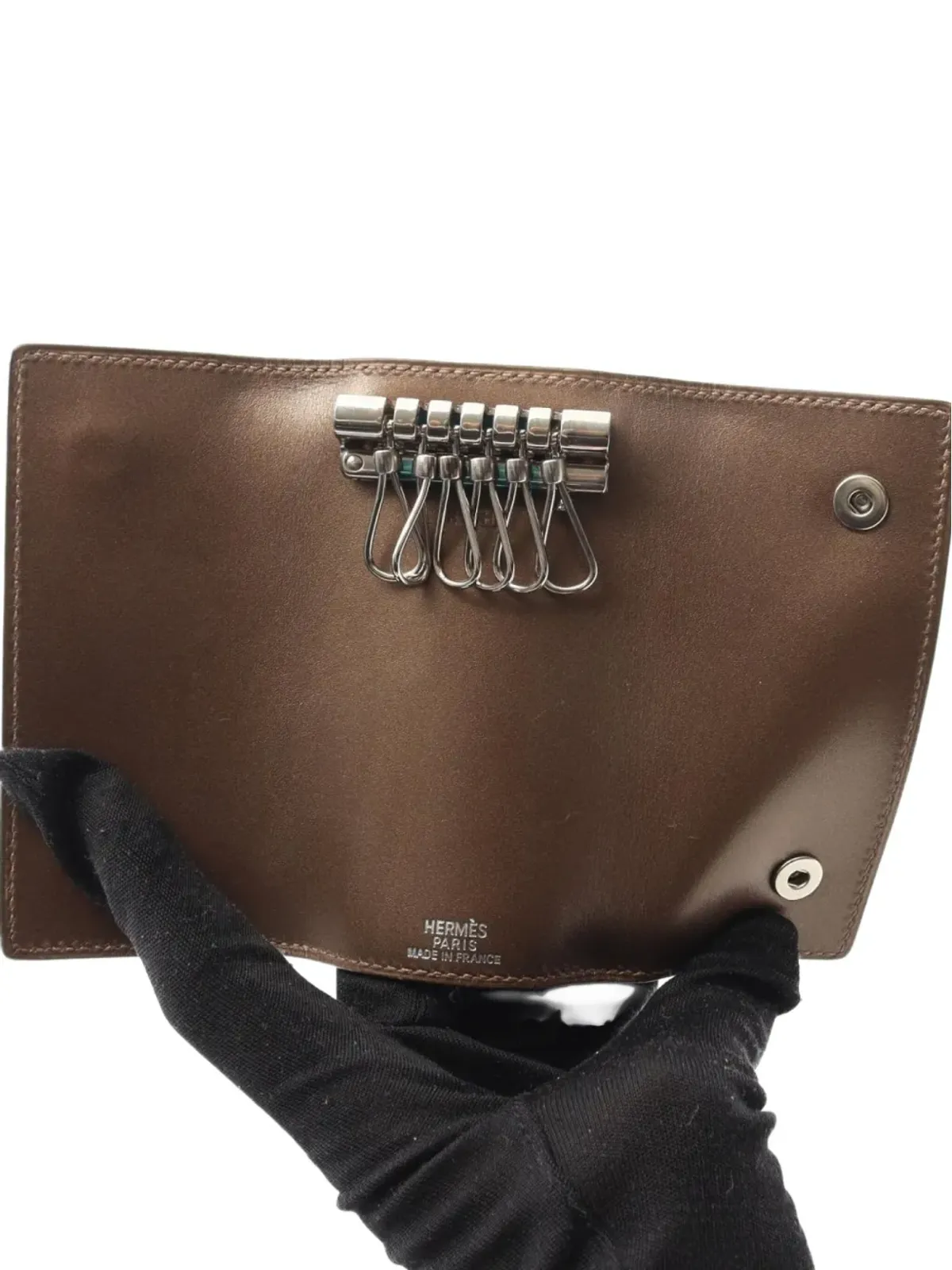 Hermès Pre-Owned レザー六キーケース（ブラウン） - 画像5