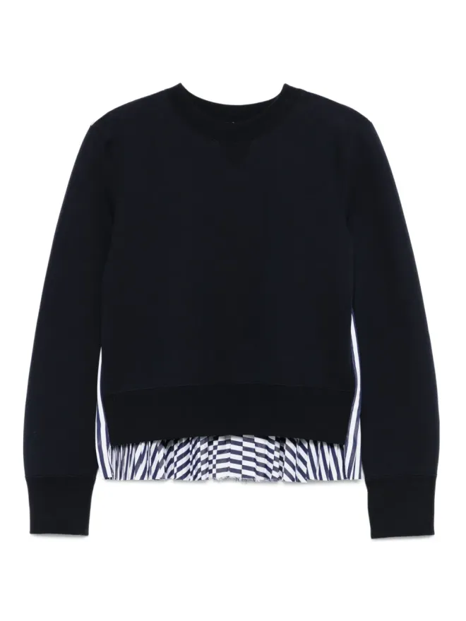 sacai sacai プリーツバックパネルスウェットシャツの商品画像