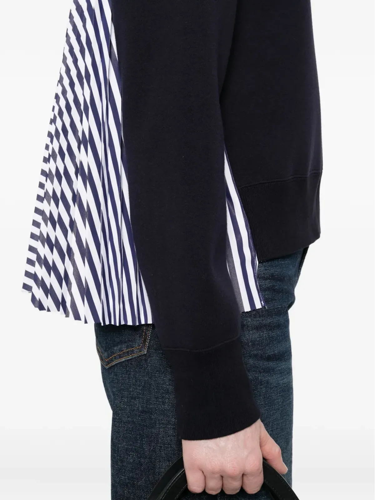 sacai プリーツバックパネルスウェットシャツ - 画像5