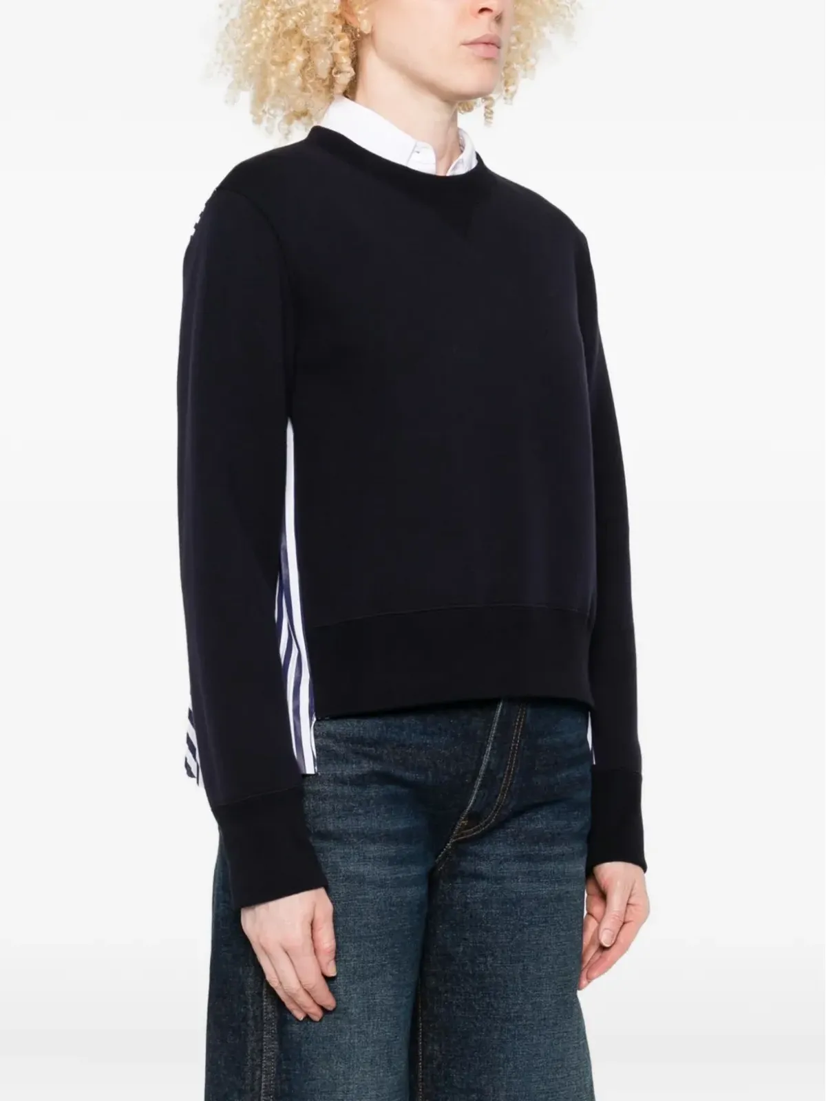 sacai プリーツバックパネルスウェットシャツ - 画像3