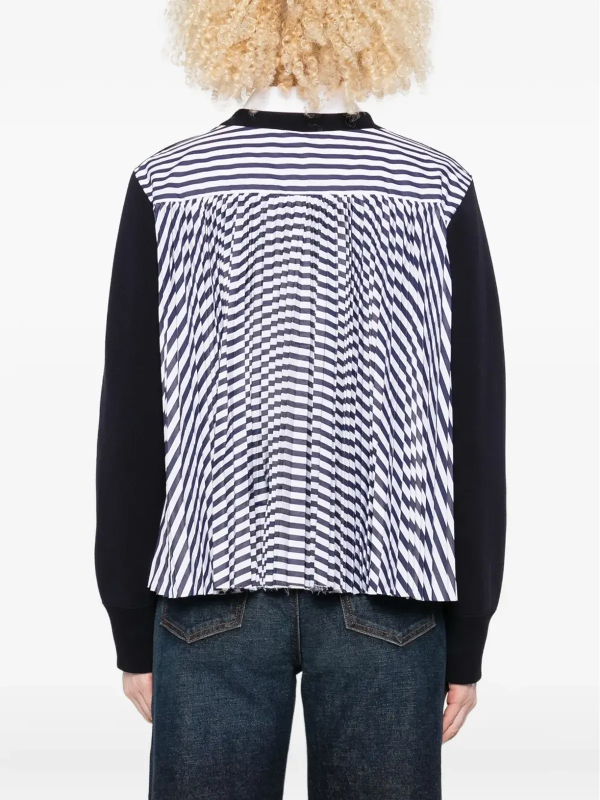 sacai プリーツバックパネルスウェットシャツ - 画像4