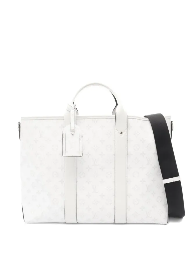 Louis Vuitton Pre-Owned Louis Vuitton ビンテージ 2021 Weekend NM embossed-monogram tote bag - Whiteの商品画像